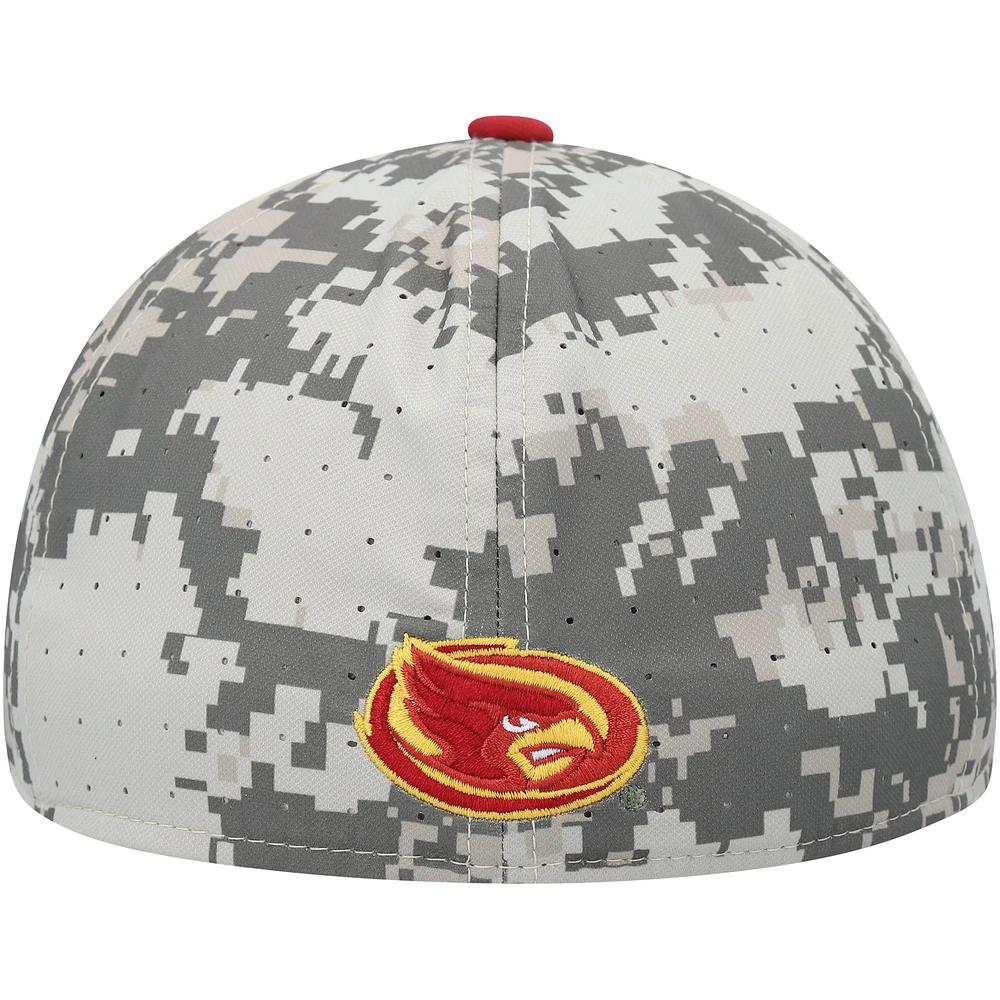 Men's Nike Camo Iowa State Cyclones Aero True Baseball Performance Fitted Hat