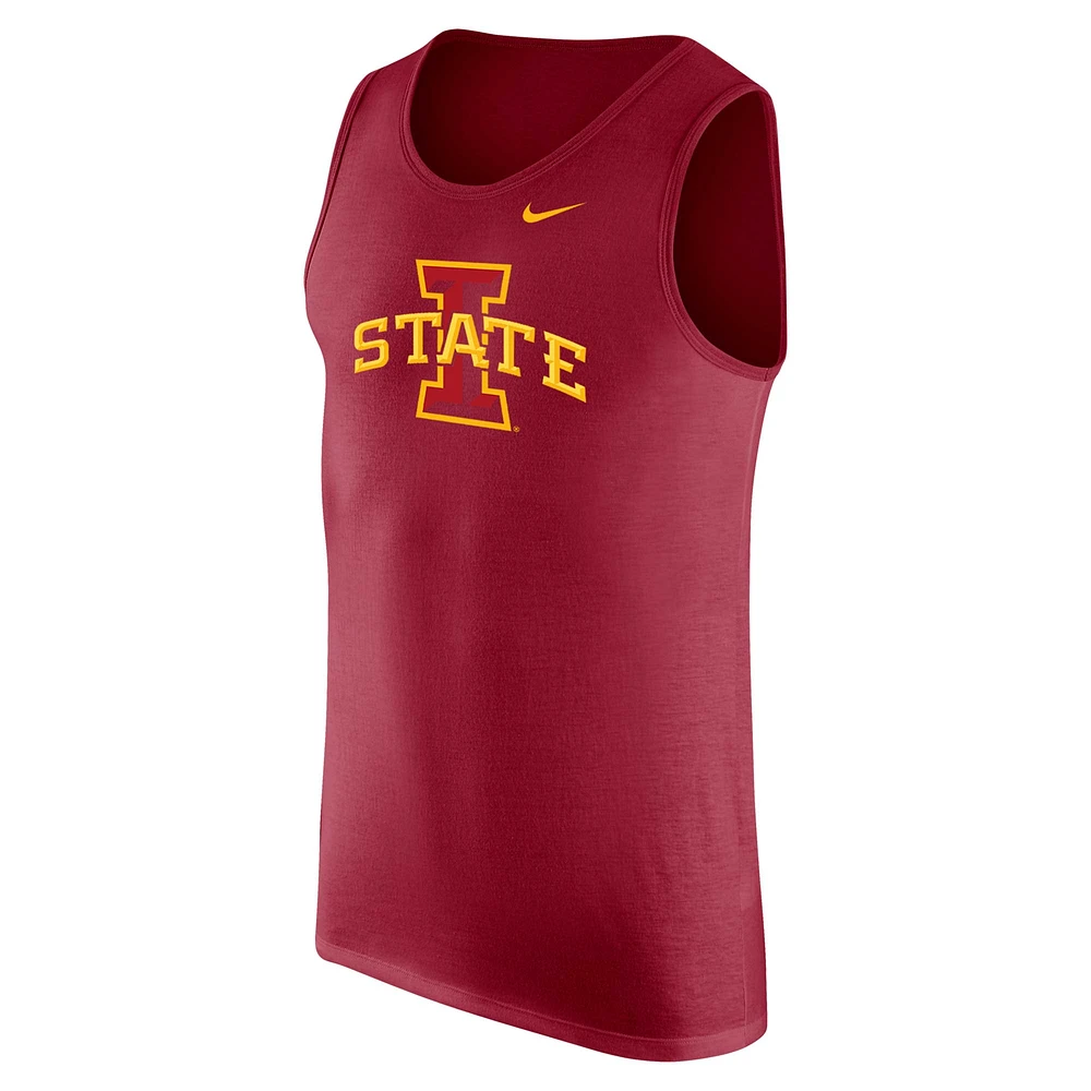 Men's Nike Cardinal Iowa State Cyclones Tank Top