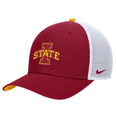 Casquette de camionneur ajustable Nike Crimson Iowa State Cyclones Rise pour homme
