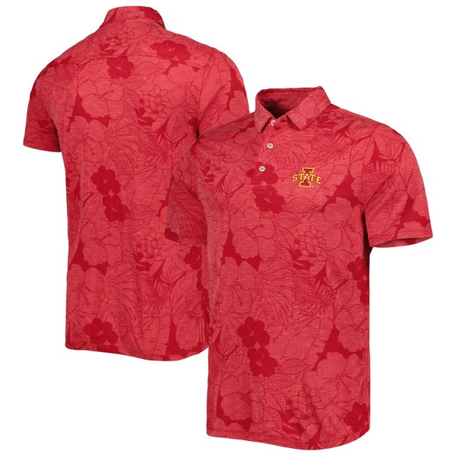 Polo Tommy Bahama Cardinal Iowa State Cyclones Miramar Blooms pour homme