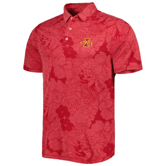 Polo Tommy Bahama Cardinal Iowa State Cyclones Miramar Blooms pour homme