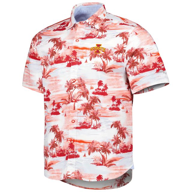 Chemise boutonnée Tommy Bahama Cardinal Iowa State Cyclones Tropical Horizons pour homme