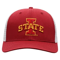 Men's Top of the World Cardinal/White Iowa State Cyclones Trucker Snapback Hat