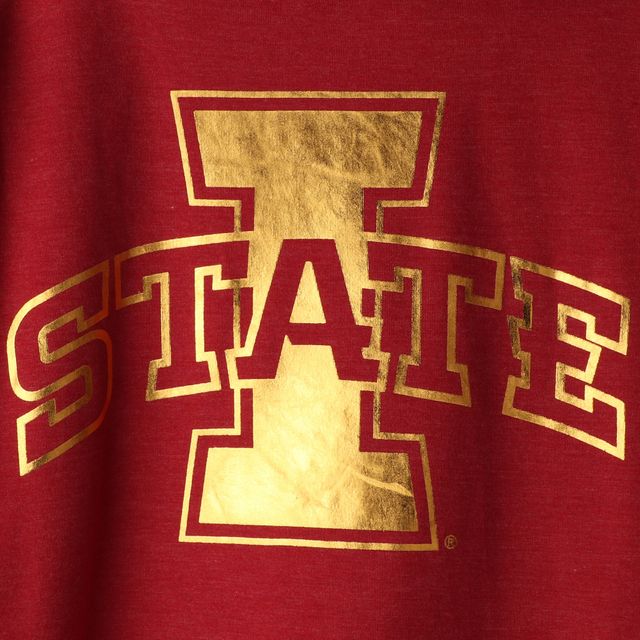 Colosseum Crimson Iowa State Cyclones Trey Dolman T-shirt à manches longues pour femme
