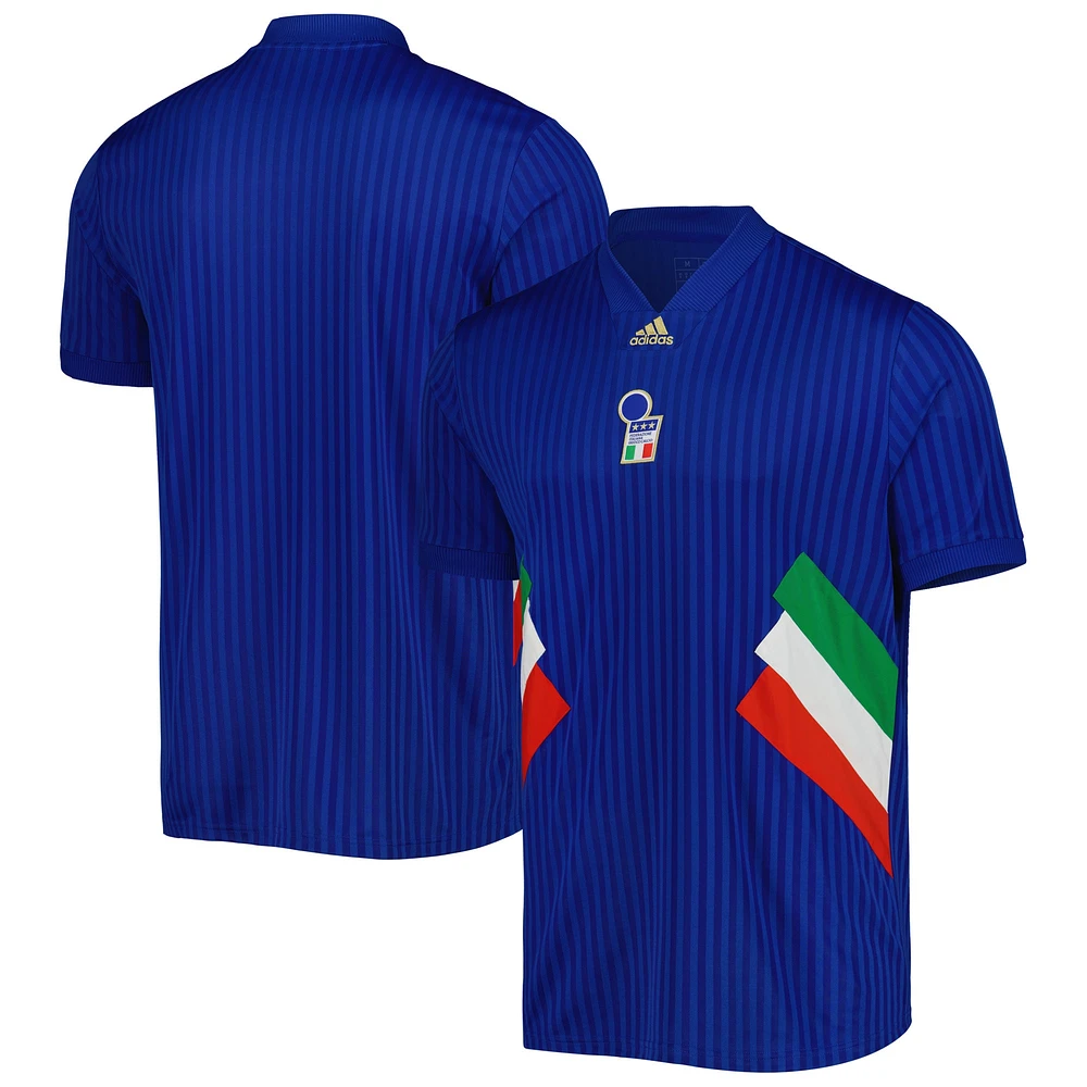 Maillot de football iconique l'équipe nationale d'Italie adidas bleu pour homme