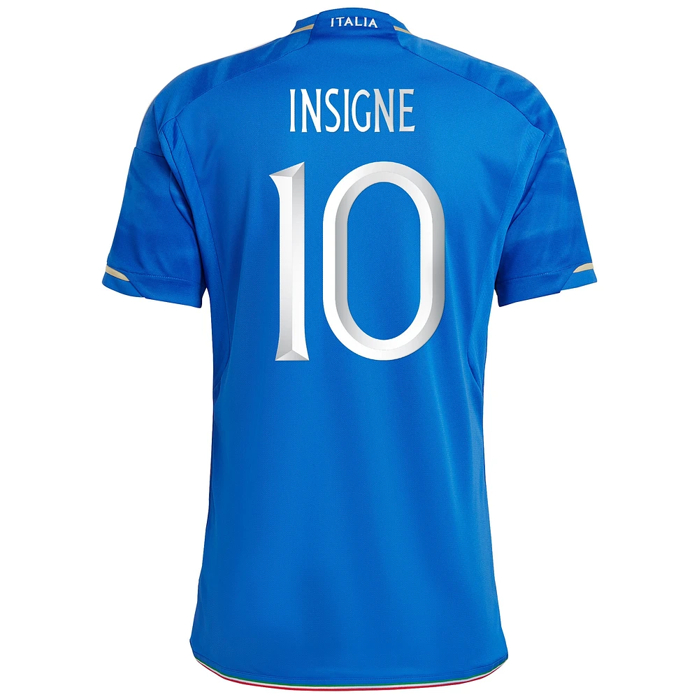 Homme adidas Lorenzo Insigne Bleu Italie Équipe Nationale 2023/24 Domicile - Maillot Replica Player