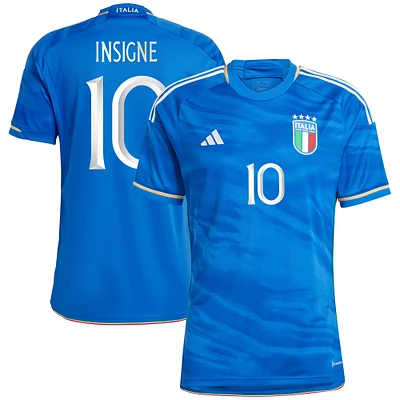 Homme adidas Lorenzo Insigne Bleu Italie Équipe Nationale 2023/24 Domicile - Maillot Replica Player