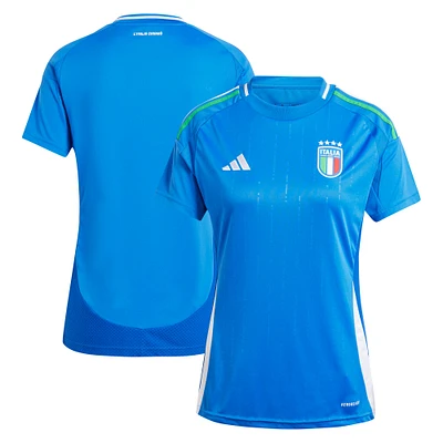 Maillot adidas bleu pour femme de l'équipe nationale d'Italie 2024 domicile réplique