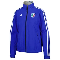 Women's adidas Blue Italy National Team Anthem Reversible Full-Zip Jacket