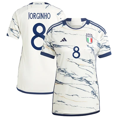 Women's adidas Jorginho White Italy National Team 2023 Away Replica Jersey