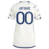 Women's adidas White Italy National Team 2023 Away Replica Custom Jersey