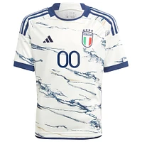 Youth adidas White Italy National Team 2023 Away - Replica Custom Jersey