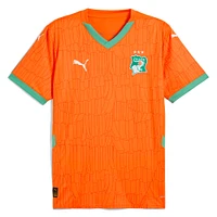 Men's Puma Orange Ivory Coast National Team 2025 Home Replica Jersey