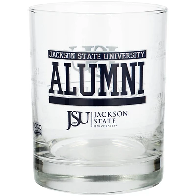 Jackson State Tigers 14oz. Verre à roches d'anciens élèves