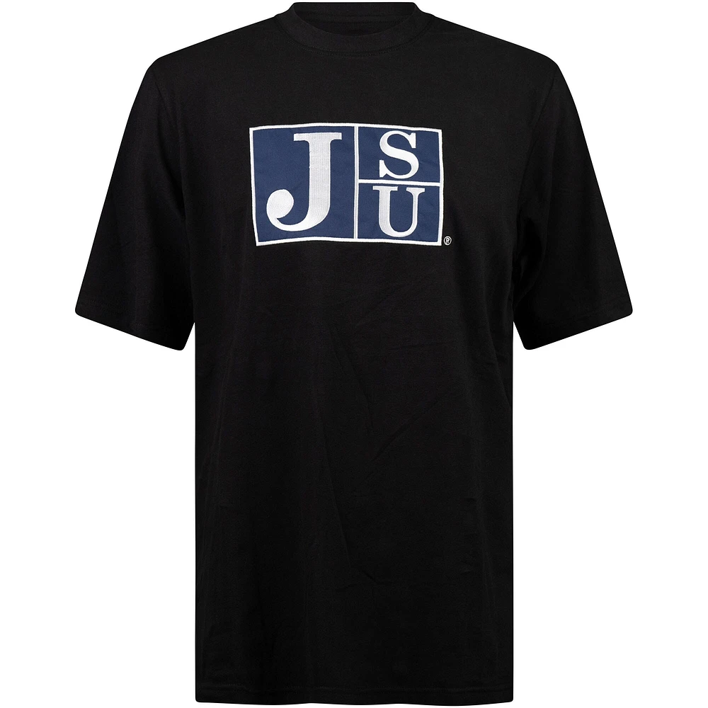 T-shirt FISLL noir avec applique des Jackson State Tigers pour hommes