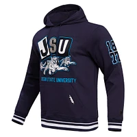 Sweat à capuche en molleton côtelé Pro Standard pour hommes, bleu marine, Jackson State Tigers Homecoming