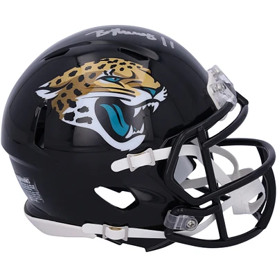 Casque Riddell Speed ​​Mini autographié par Brian Thomas Jr. Jacksonville Jaguars