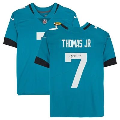 Maillot Nike Teal Limited dédicacé par Brian Thomas Jr. Jacksonville Jaguars