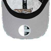 Girls Youth New Era White Jacksonville Jaguars Active Leopard 9TWENTY Adjustable Hat
