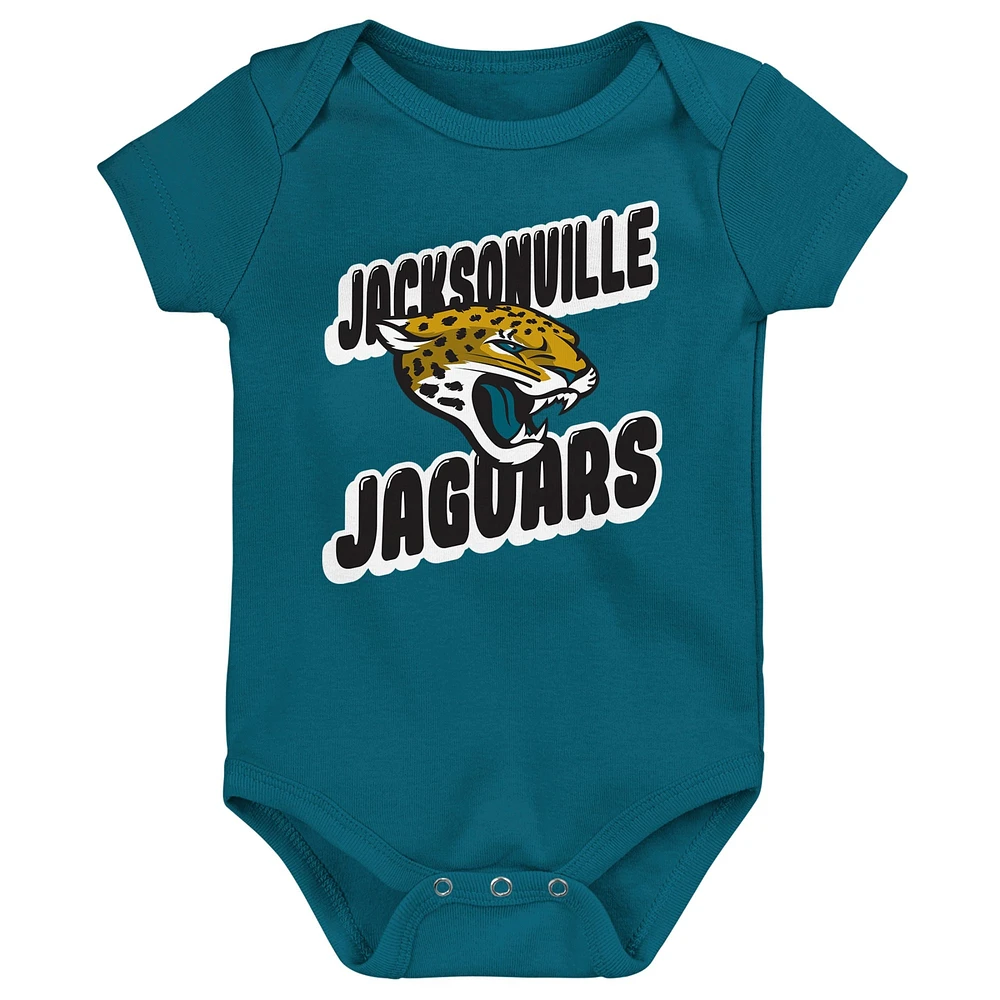 Infant Jacksonville Jaguars Play Day Three-Pack Bodysuit Set