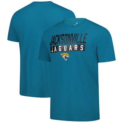 T-shirt fanatique pour homme bleu sarcelle des Jaguars de Jacksonville