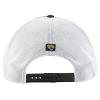 Men's '47 Black/White Jacksonville Jaguars Downburst Relaxed Hitch Trucker Adjustable Hat