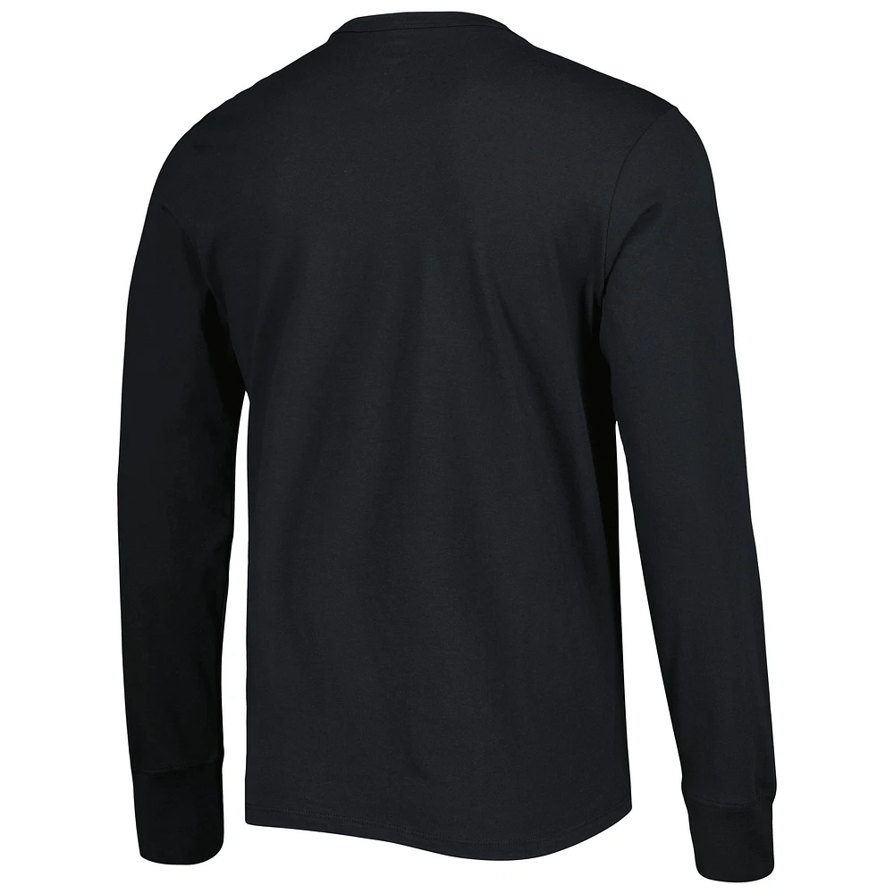 Men's '47 Black Jacksonville Jaguars Brand Wide Out Franklin Long Sleeve T-Shirt
