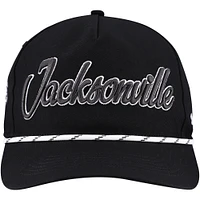 Men's '47 Black Jacksonville Jaguars Overhand Speckle Hitch Adjustable Hat