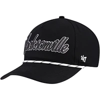 Men's '47 Black Jacksonville Jaguars Overhand Speckle Hitch Adjustable Hat