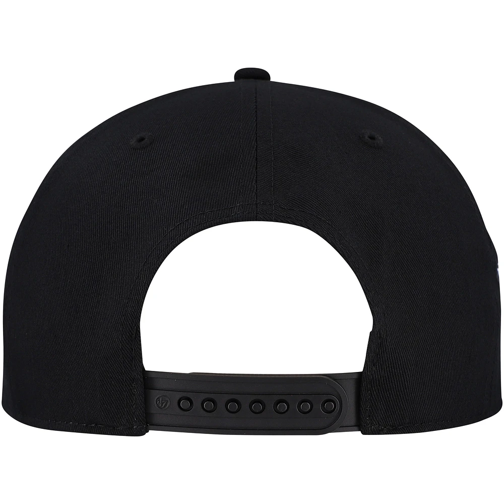 Men's '47 Black Jacksonville Jaguars Overhand Speckle Hitch Adjustable Hat