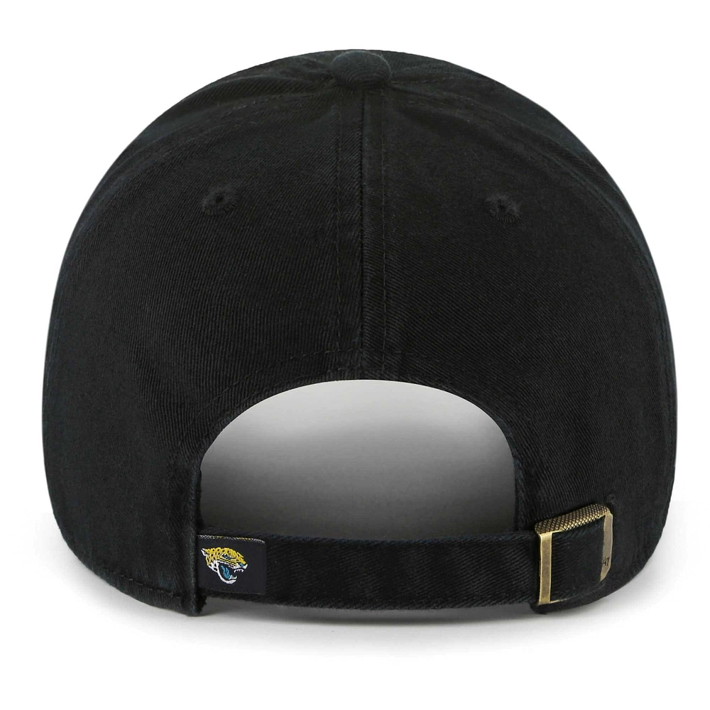 Men's '47 Black Jacksonville Jaguars Pride Cleanup Adjustable Hat