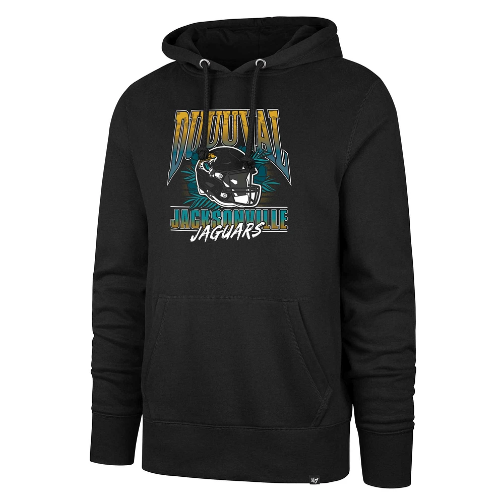 Men's '47 Black Jacksonville Jaguars Regional Headline Pullover Hoodie