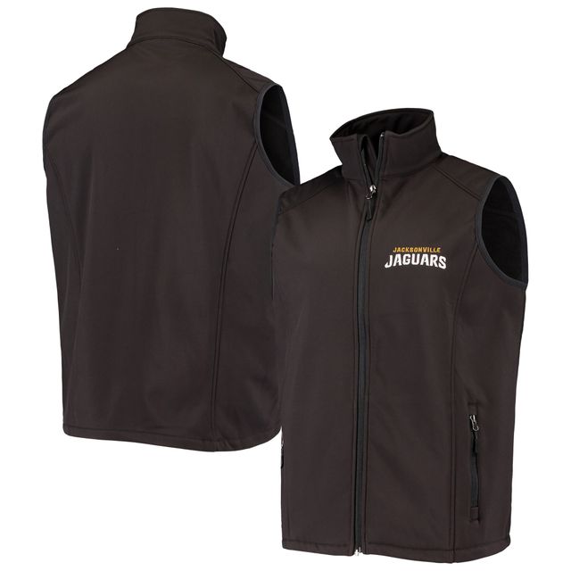 Dunbrooke Jacksonville Jaguars Circle Archer Softshell Noir Full-Zip Vest pour hommes