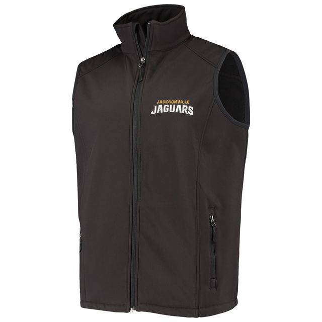 Dunbrooke Jacksonville Jaguars Circle Archer Softshell Noir Full-Zip Vest pour hommes