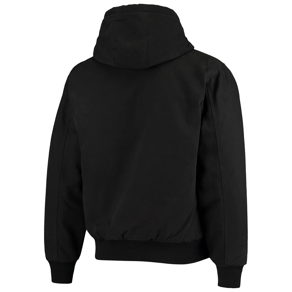 Men's Dunbrooke Black Jacksonville Jaguars Dakota Cotton Canvas Hooded Jacket