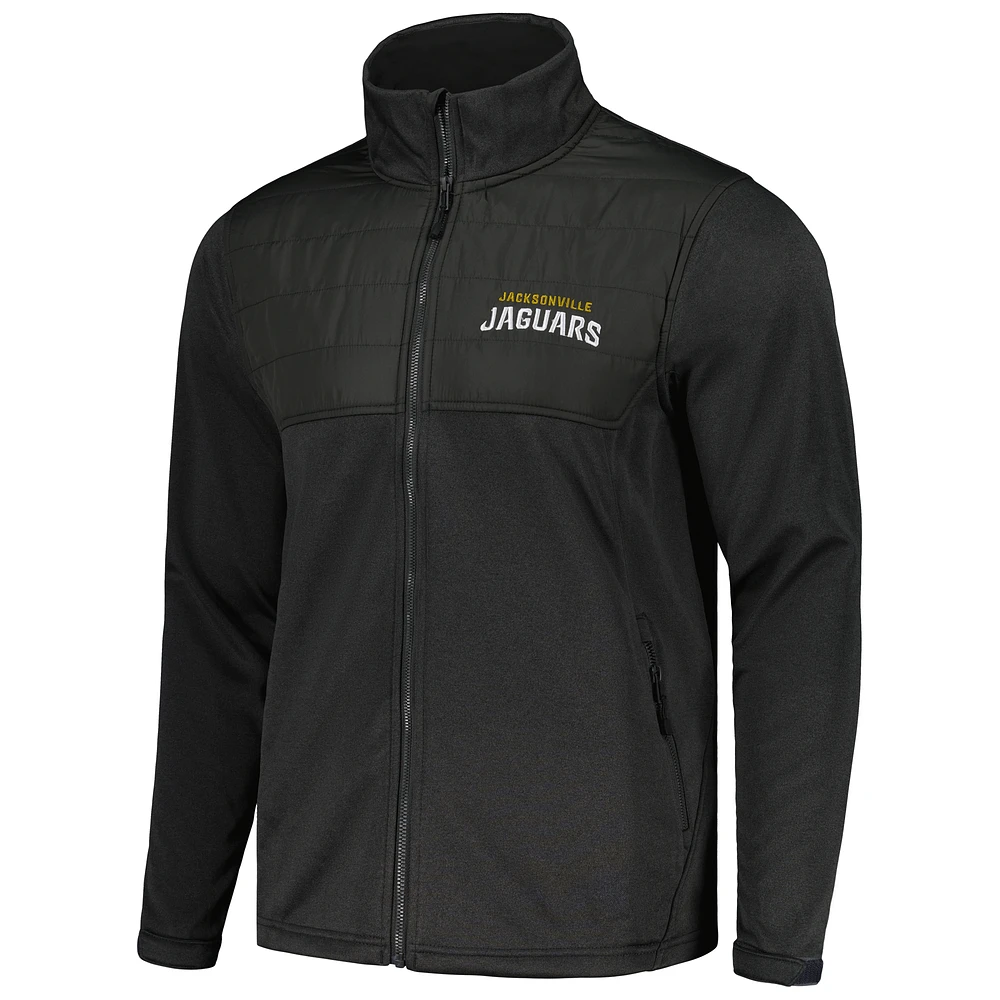 Men's Dunbrooke Heather Black Jacksonville Jaguars Explorer Tech Full-Zip Jacket