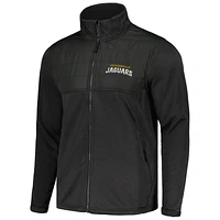 Men's Dunbrooke Heather Black Jacksonville Jaguars Explorer Tech Full-Zip Jacket