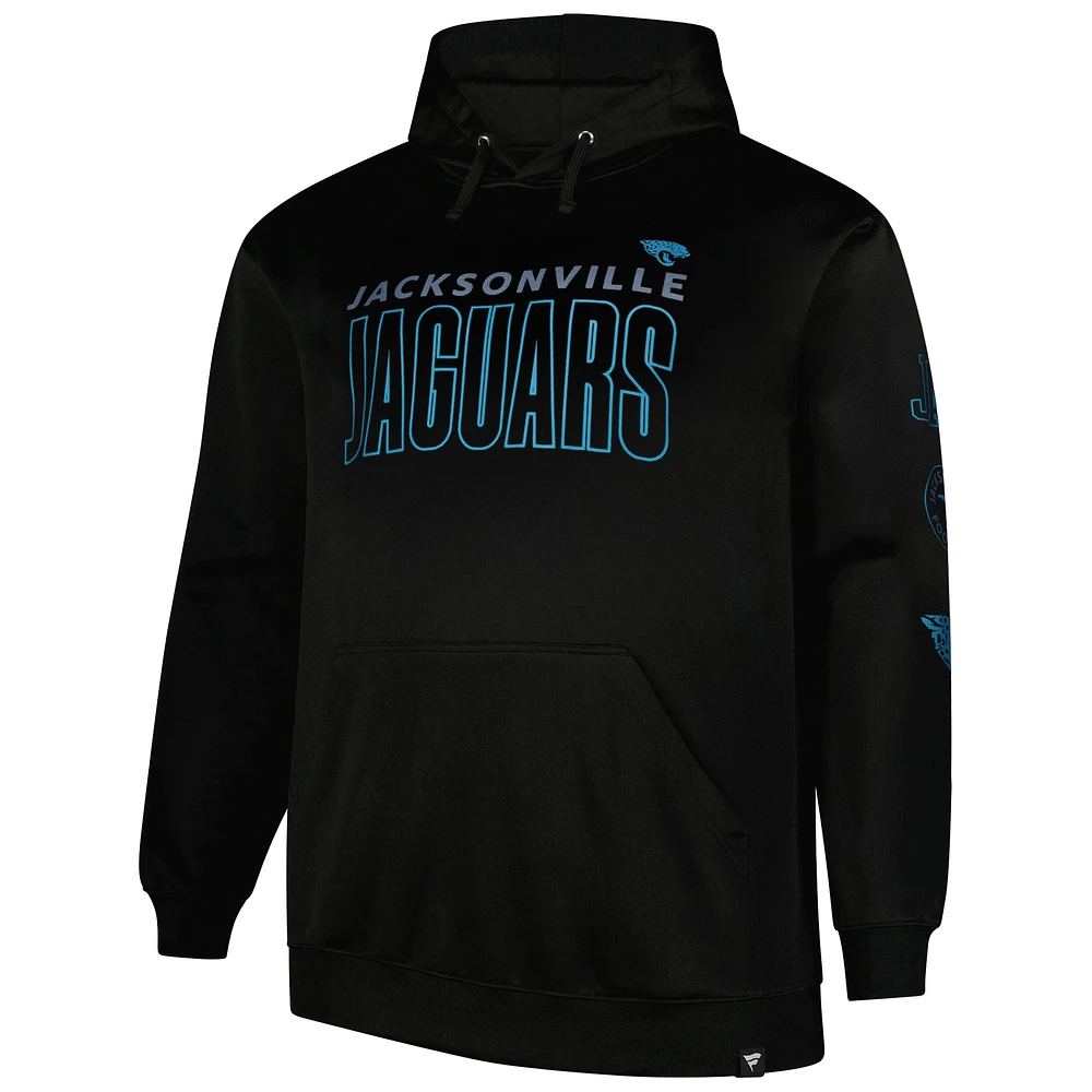Men's Fanatics  Black Jacksonville Jaguars Big & Tall Fleece Pullover Hoodie