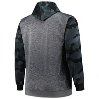 Men's Fanatics Heather Charcoal Jacksonville Jaguars Big & Tall Camo Pullover Hoodie