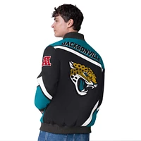 Men's G-III Extreme  Black Jacksonville Jaguars Maximum Racing Full-Snap Jacket