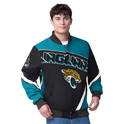 Veste à boutons-pression G-III Extreme Jacksonville Jaguars Maximum Racing pour homme, noire