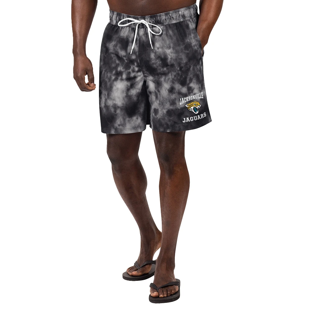Maillot de bain G-III Sports by Carl Banks pour hommes, noir, Jacksonville Jaguars Change Up Volley