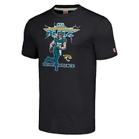 Men's Homage Trevor Lawrence Heathered Charcoal Jacksonville Jaguars NFL Blitz Player Tri-Blend T-Shirt