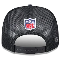 Men's New Era Black Jacksonville Jaguars 2024 NFL Crucial Catch Plaid 9SEVENTY Trucker Snapback Hat