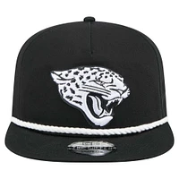 Men's New Era Black Jacksonville Jaguars B-Dub Golfer Snapback Hat