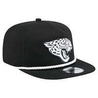 Men's New Era Black Jacksonville Jaguars B-Dub Golfer Snapback Hat