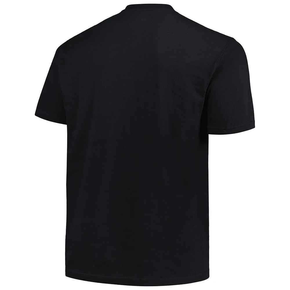 Men's New Era  Black Jacksonville Jaguars Big & Tall Helmet T-Shirt