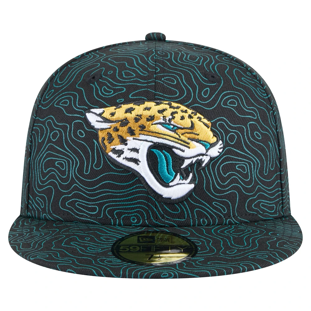 Men's New Era Black Jacksonville Jaguars Geo 59FIFTY Fitted Hat