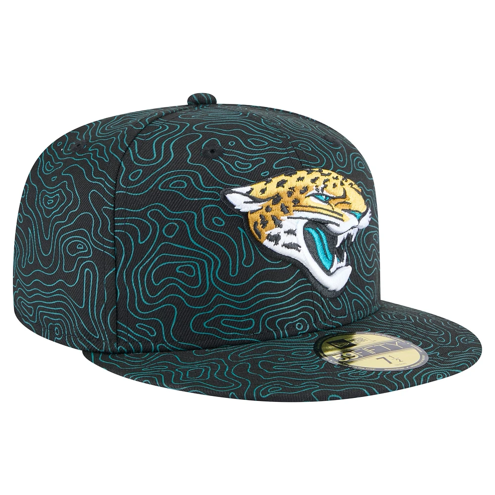 Men's New Era Black Jacksonville Jaguars Geo 59FIFTY Fitted Hat