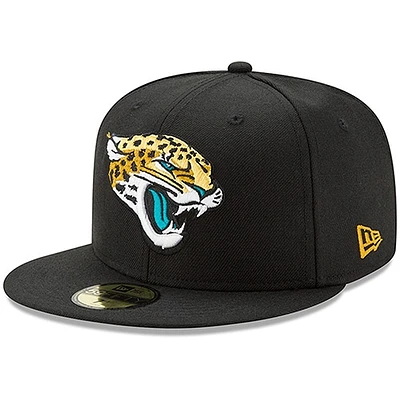 Casquette ajustée New Era Jacksonville Jaguars Head Logo Omaha 59FIFTY pour homme